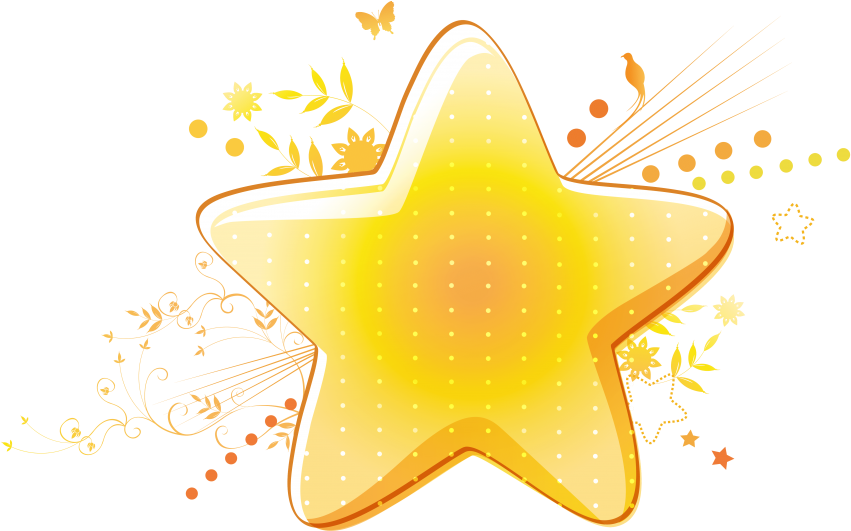 Free Png Golden Star Png Images Transparent - Звезды В Картинках (850x557), Png Download
