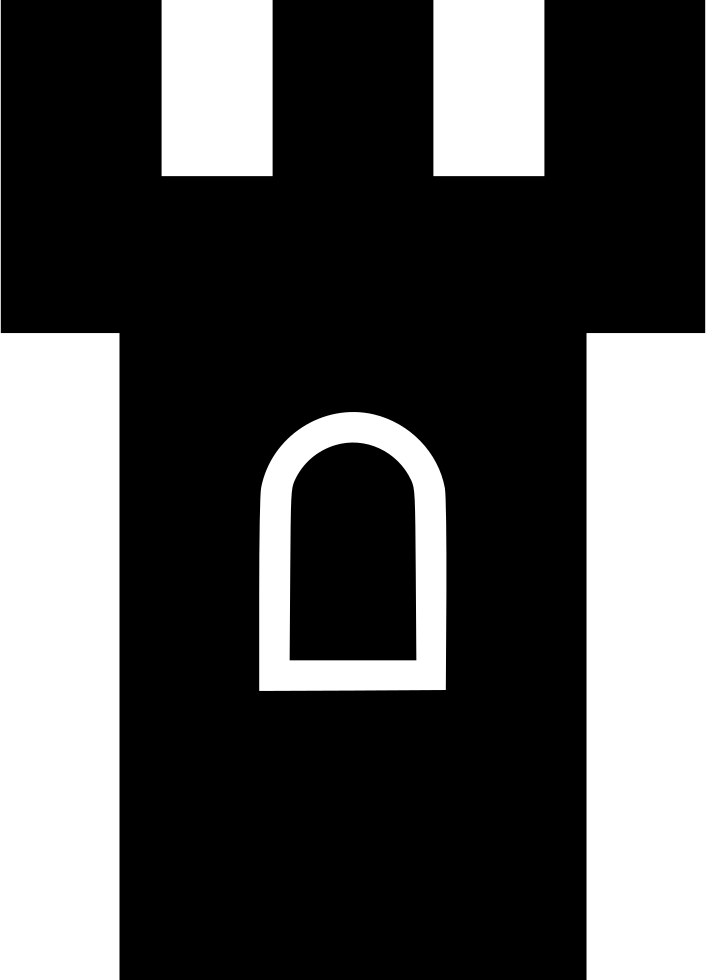 Castle Single Window Tower - Illustration (706x980), Png Download