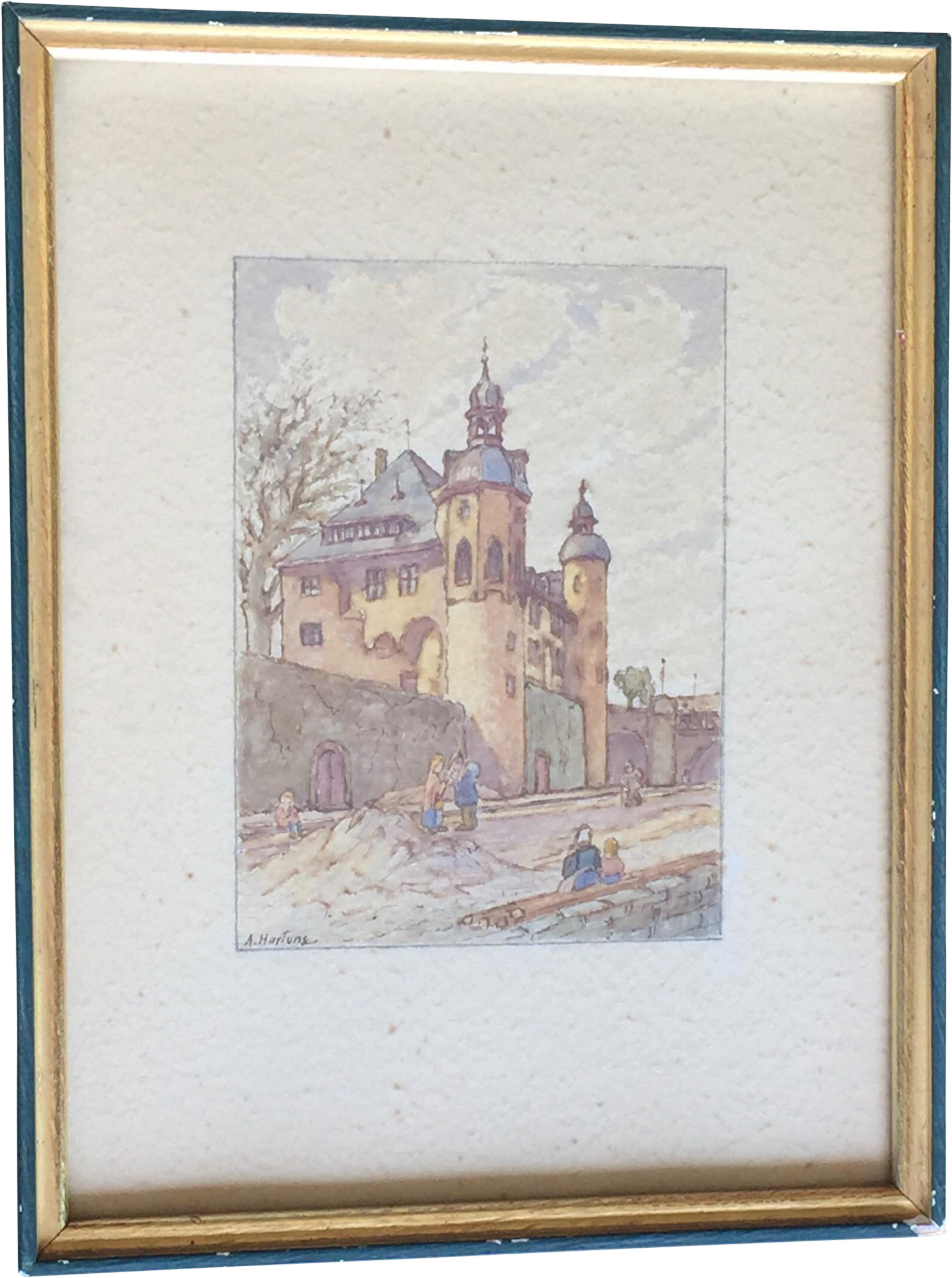Clip Library Library German Antique Painting Chairish - Portland (1783x2394), Png Download