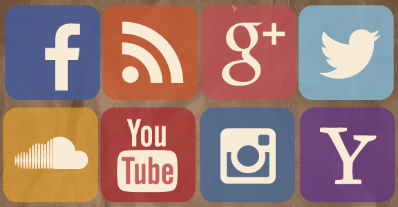 Redes Sociais - Share On Facebook Twitter Email (576x300), Png Download