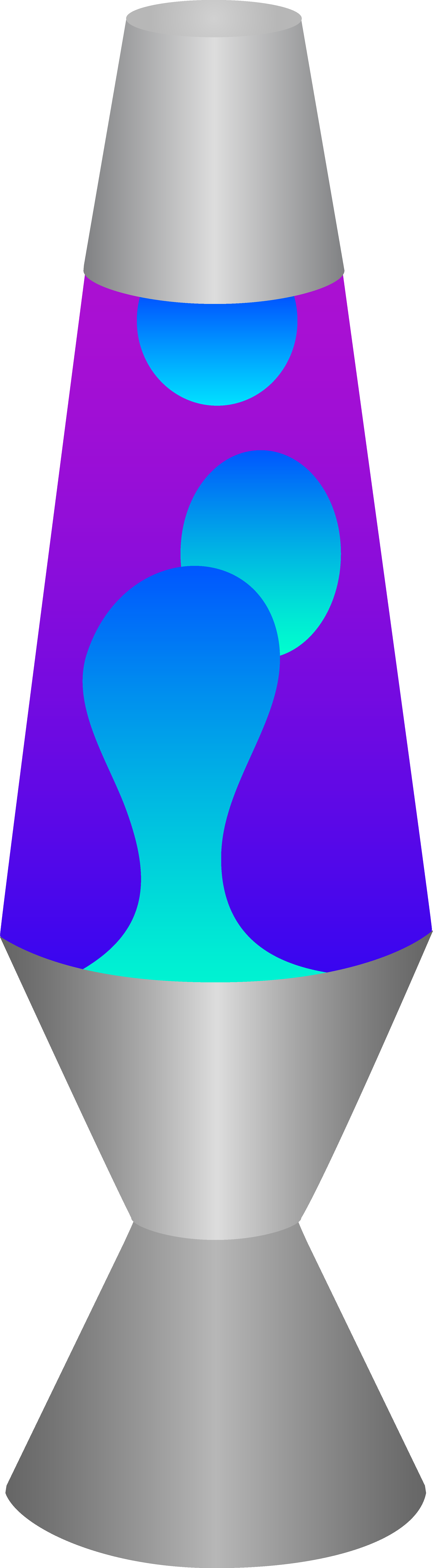 Genie Lamp Clipart Blue Genie - Lava Lamp Experiment Clipart (2382x8626), Png Download