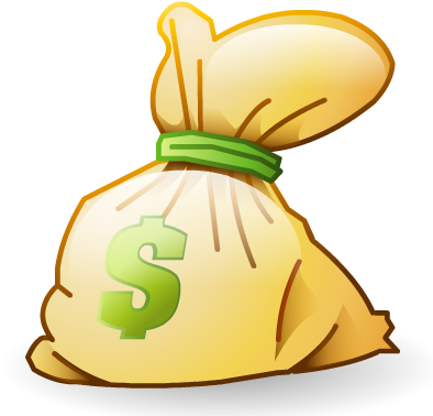 Cartoon Cash Png - Money Bag Icon Png (400x400), Png Download