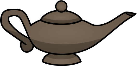 This Magic Lamp - Clip Art (600x300), Png Download
