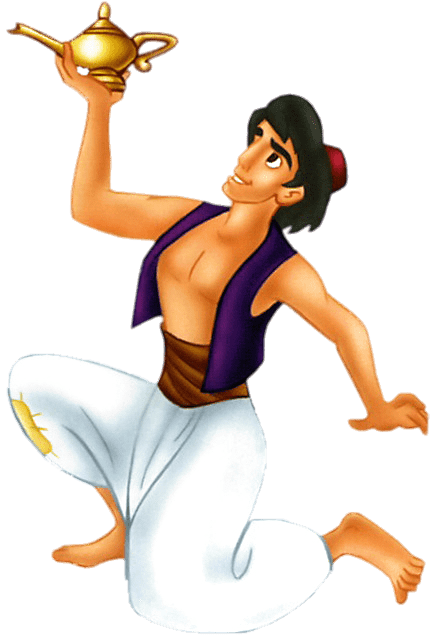 Image Freeuse Library Holding The Png Stickpng - Aladdin Png (430x637), Png Download