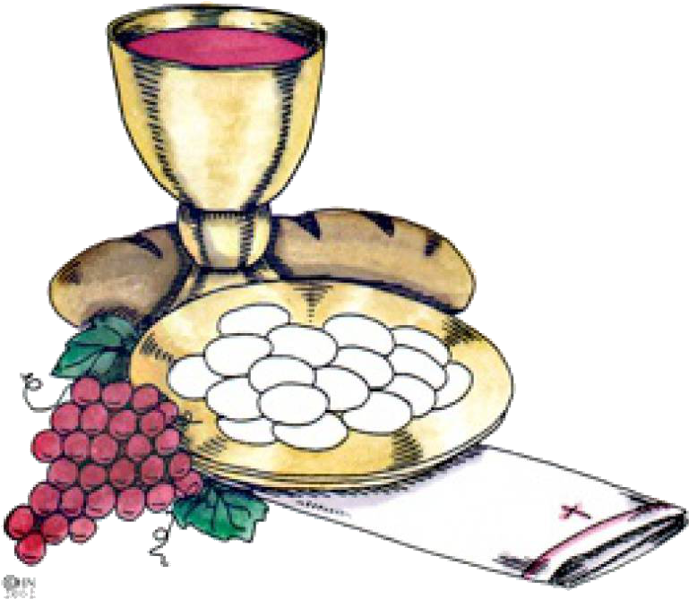 Symbols Of Holy Eucharist (972x768), Png Download