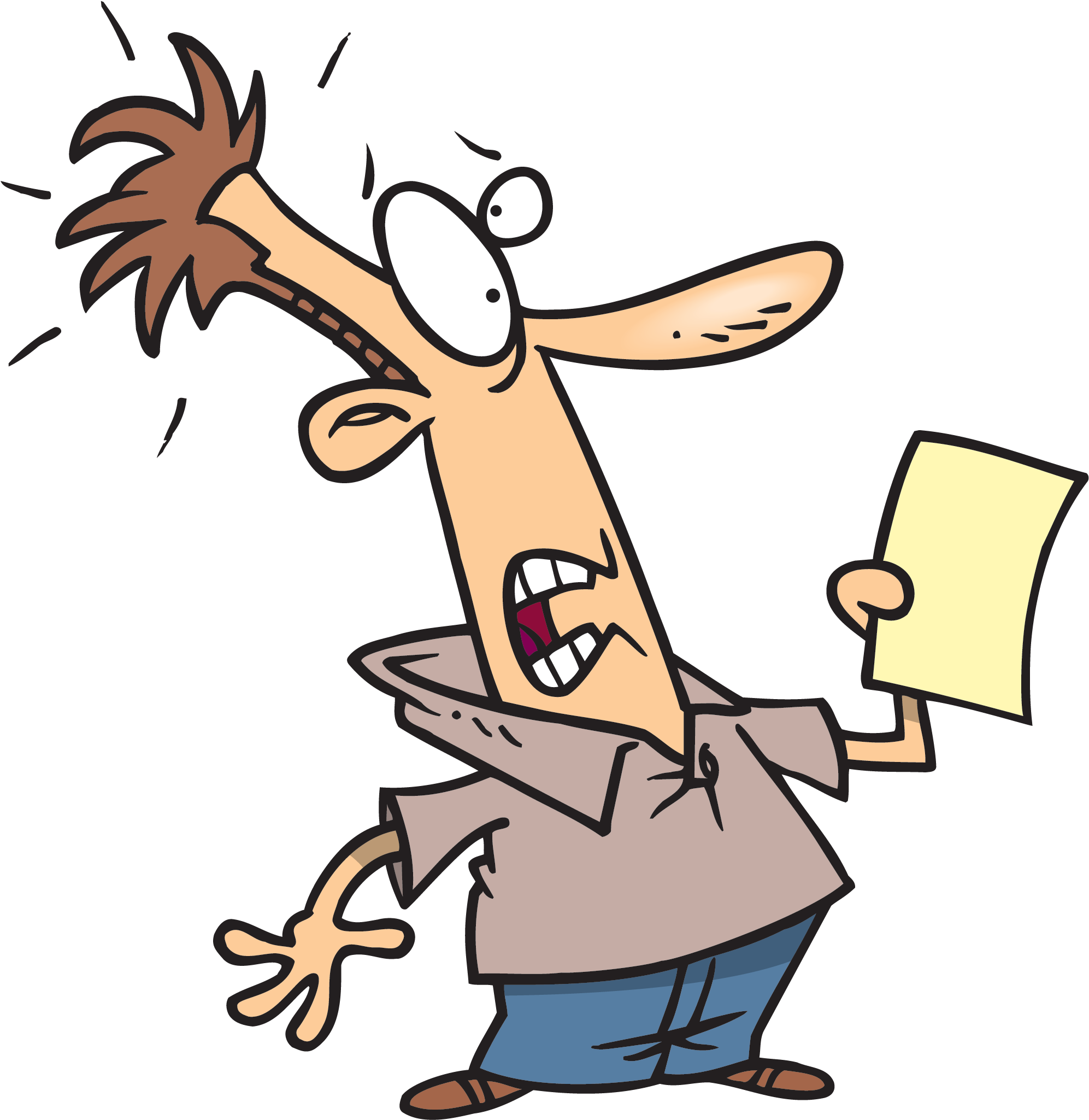 Download Don't Wait Too Long To Buy A House - Shocked Cartoon PNG Image  with No Background 