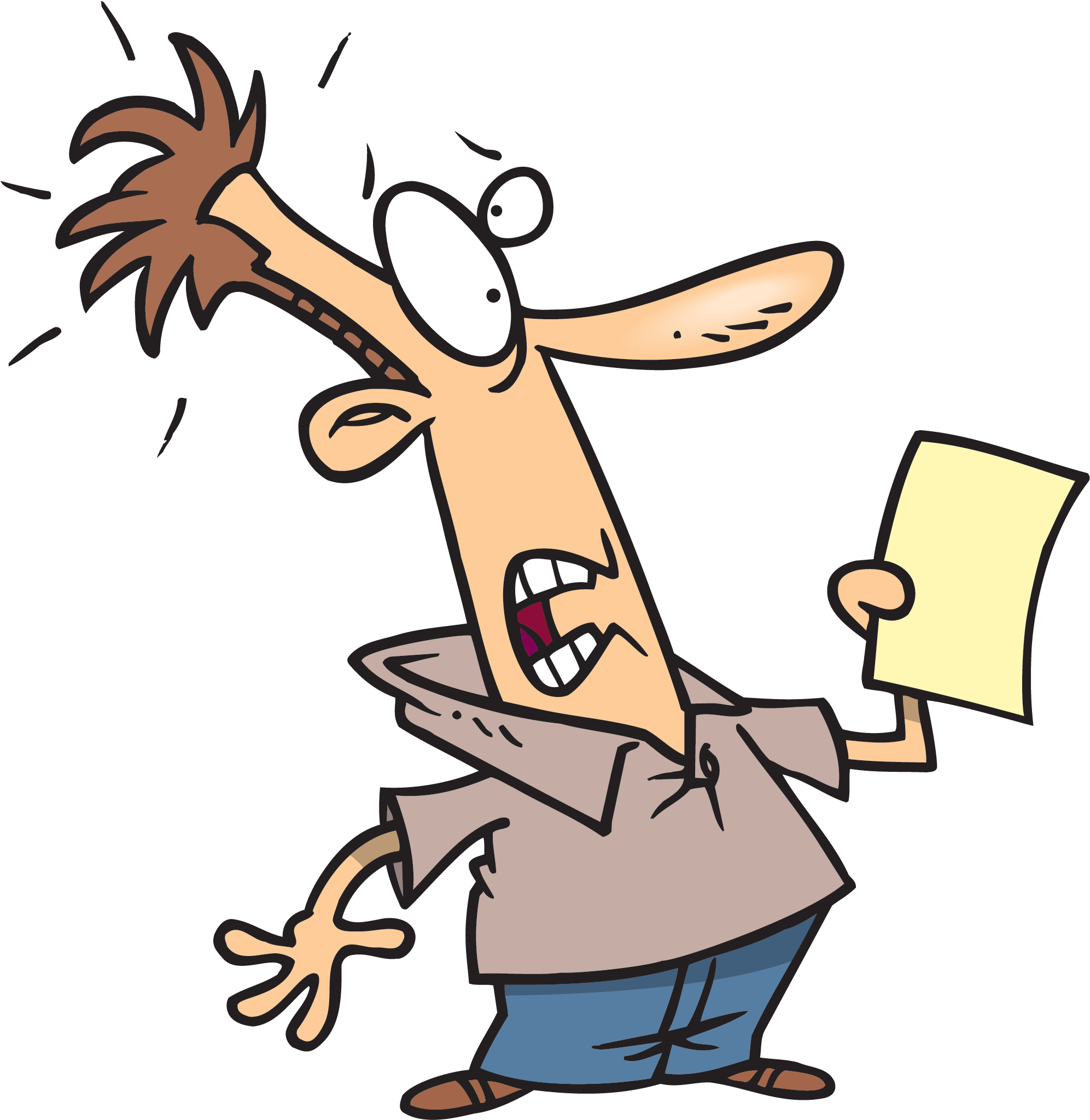 Download Dont Wait Too Long To Buy A House Shocked Cartoon Png Image