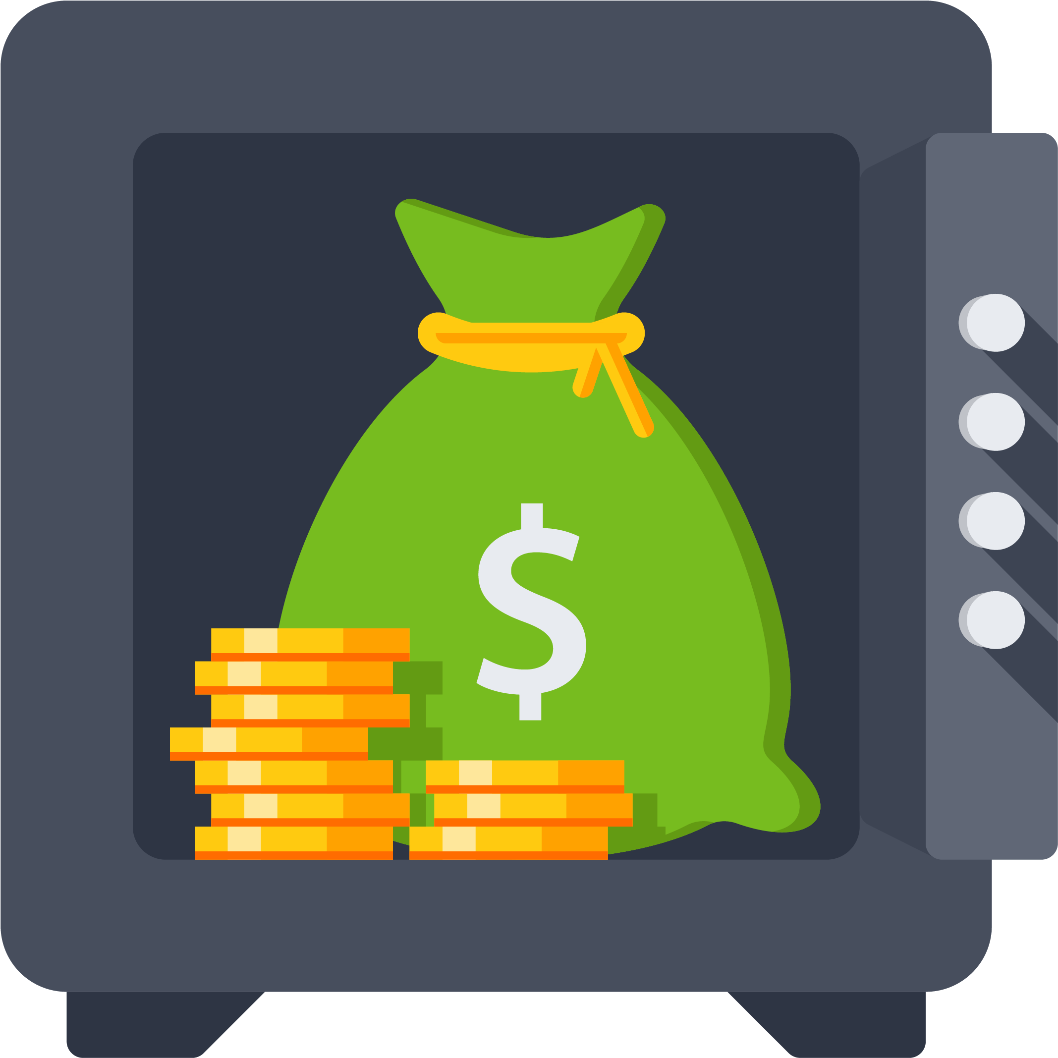 Is My Retirement Safe Safe Money - Bank Safe Open Icon (2500x2500), Png Download
