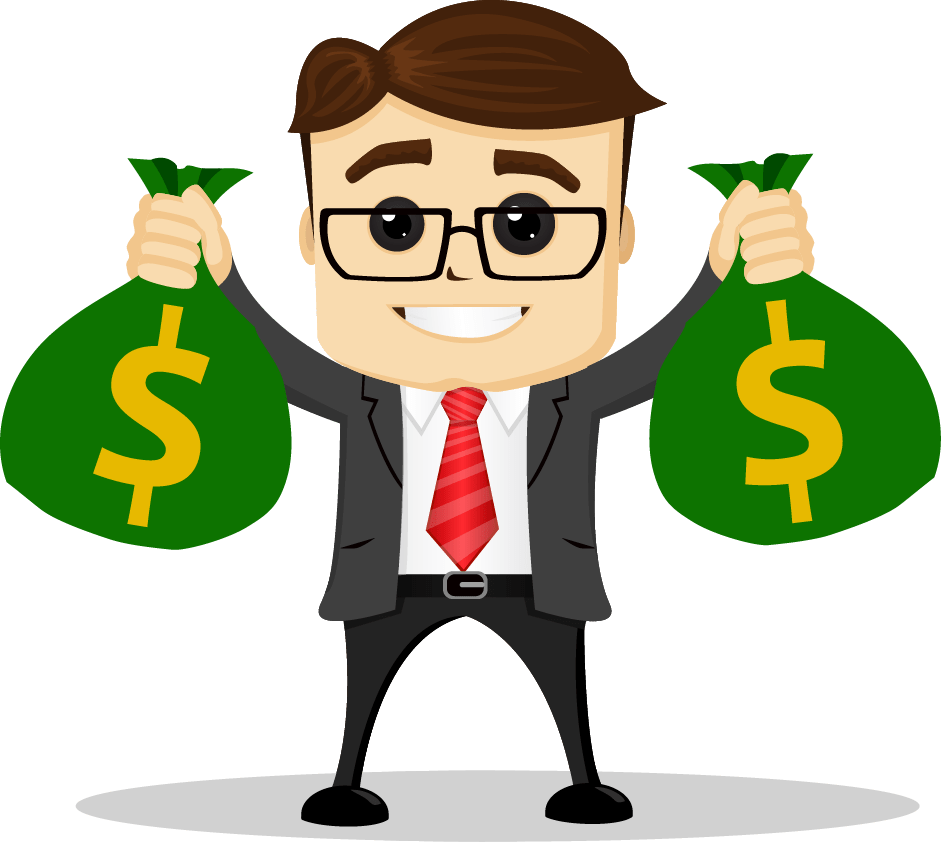 Simple And Actionable Ways To Make Money Right Now - Business Man With Money Bags Clipart (941x842), Png Download