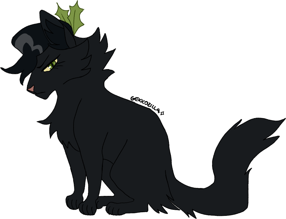2 Hollyleaf Redraw Check Out My Warriors Designs Only - Nifty Senpai Gray Wing (1207x927), Png Download