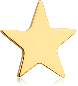 Tinkalink Gold Small Star Charm - Vlag Rood Met Gele Ster (600x600), Png Download