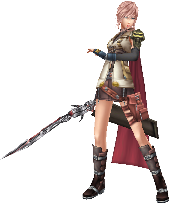 Lightning - Dissidia 012 Final Fantasy Lightning (565x684), Png Download