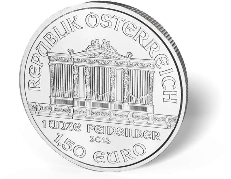 Picture Of 1 Oz Austrian Silver Philharmonic Coins - Austrian Silver Philharmonic (800x650), Png Download