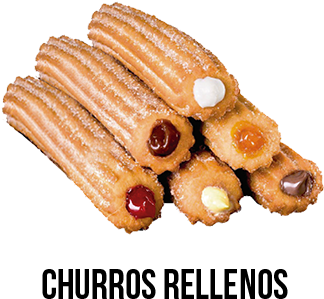 Churros-rellenos - Chocolate (400x400), Png Download