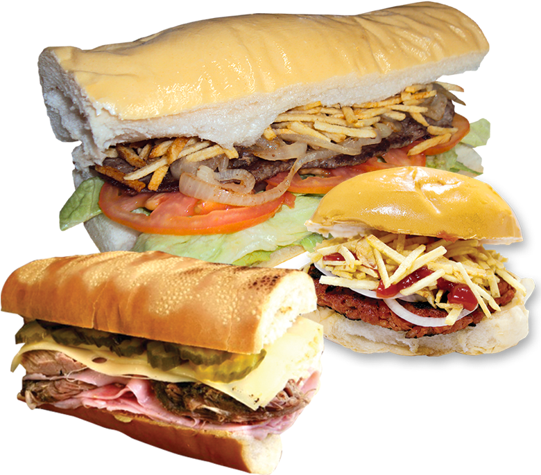 Sandwiches - Hamburger (800x701), Png Download