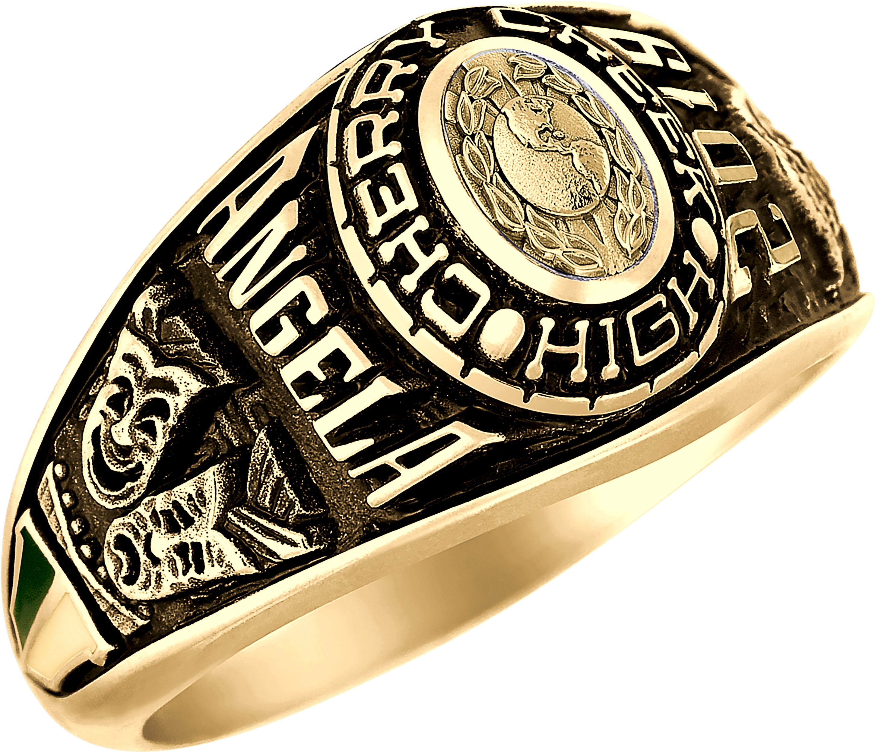 Keepsake Personalized Women's Oval Class Ring Available - Walmart Class Rings (3000x3000), Png Download