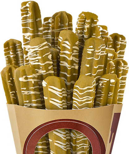 Matcha Choco Churros - Deep Fried Oreo (555x555), Png Download
