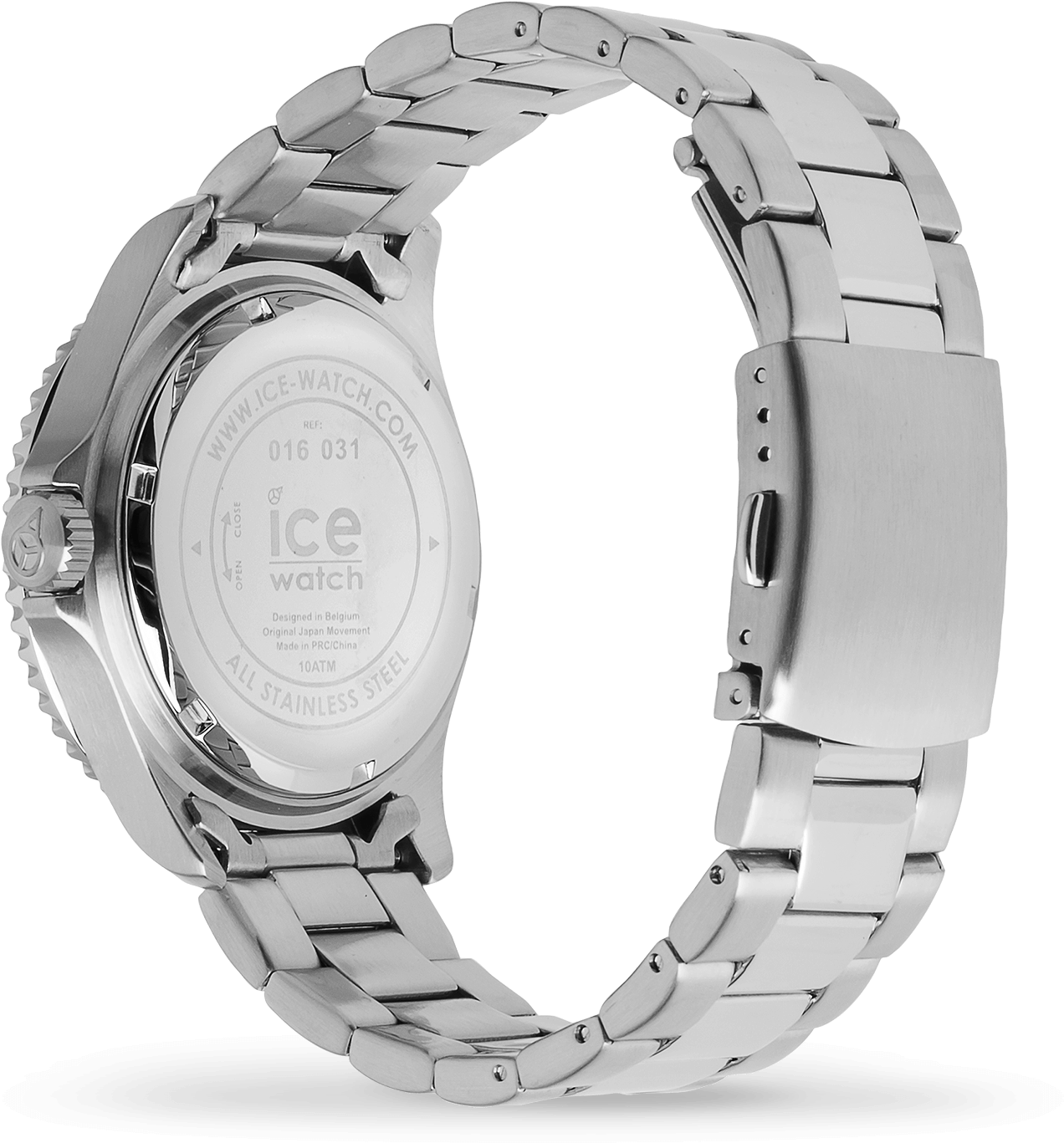 Ice Steel - Black Silver - Ice Watch (1500x1500), Png Download
