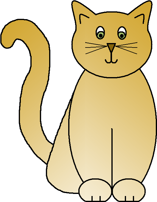 Sleeping Cat Clip Art - One Cat Clipart (610x733), Png Download