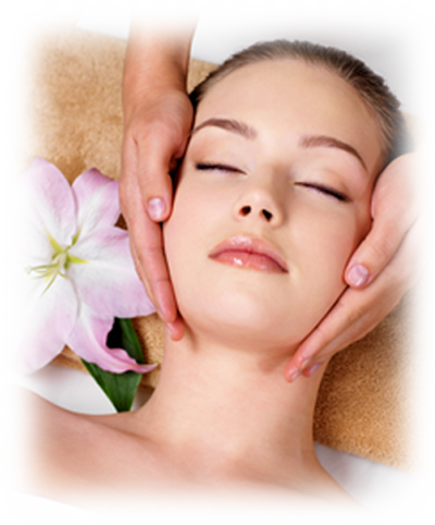 Gold Spa Services - Massage & Facial Png (400x482), Png Download