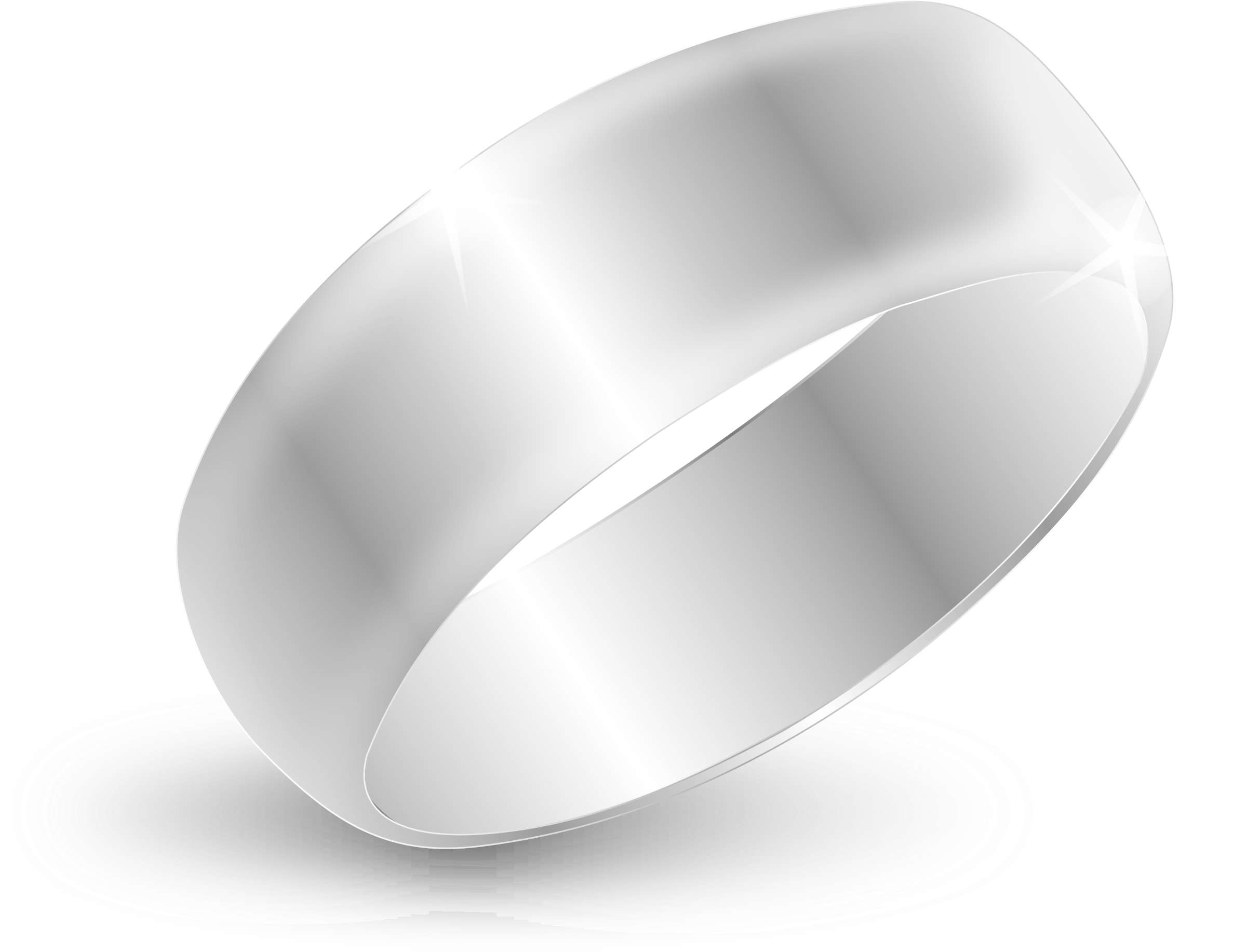 Big Image Png - Silver Ring (2400x1884), Png Download