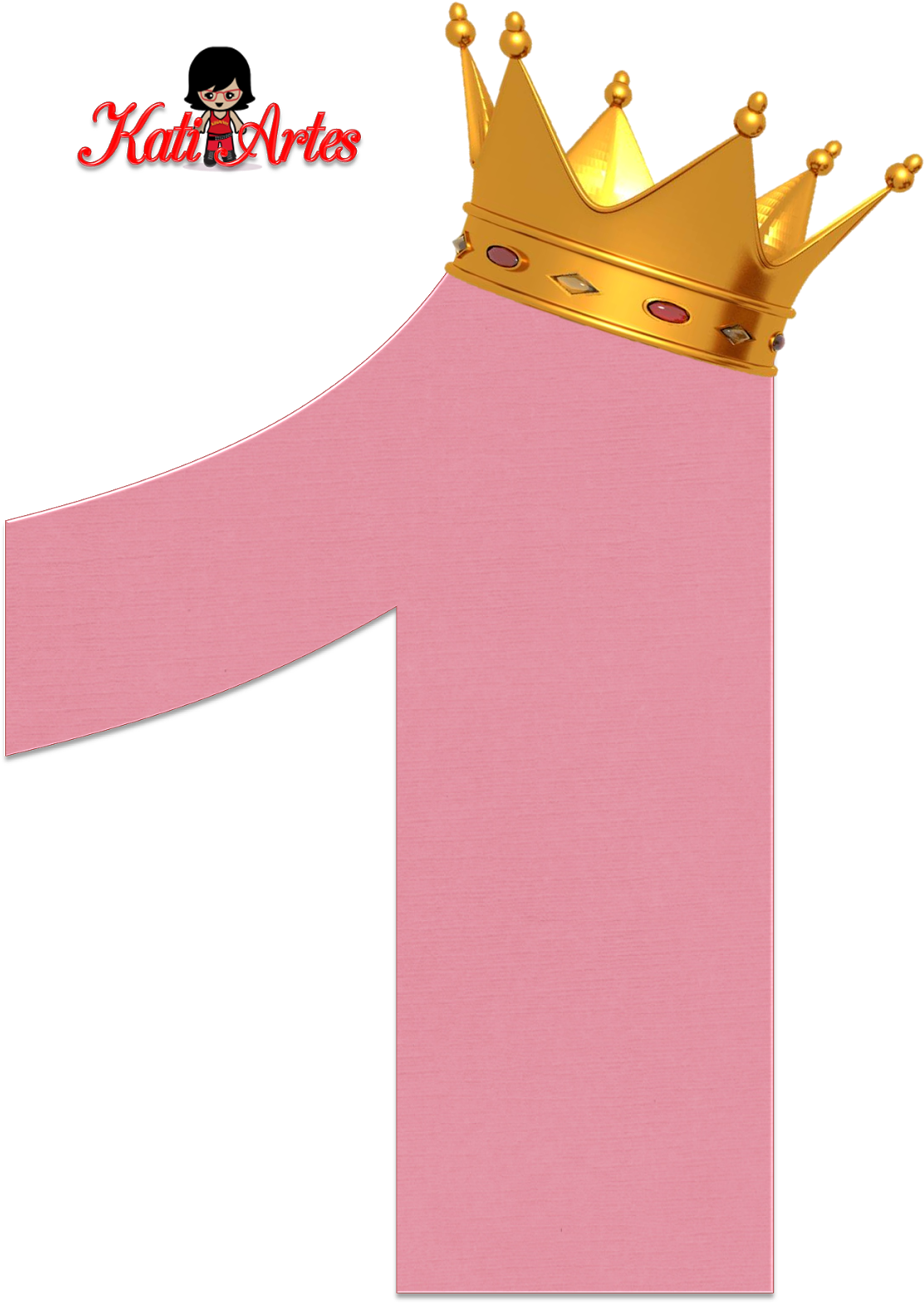 Alfabeto De Números Rosas Con Coronas - Numero 2 Princesa Sofia (1135x1600), Png Download