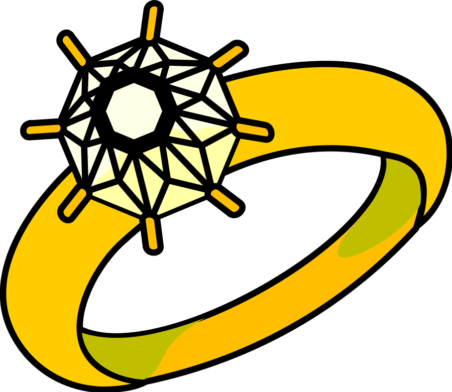 Diamond At Getdrawings Com - Clipart Pictures Of Ring (570x495), Png Download
