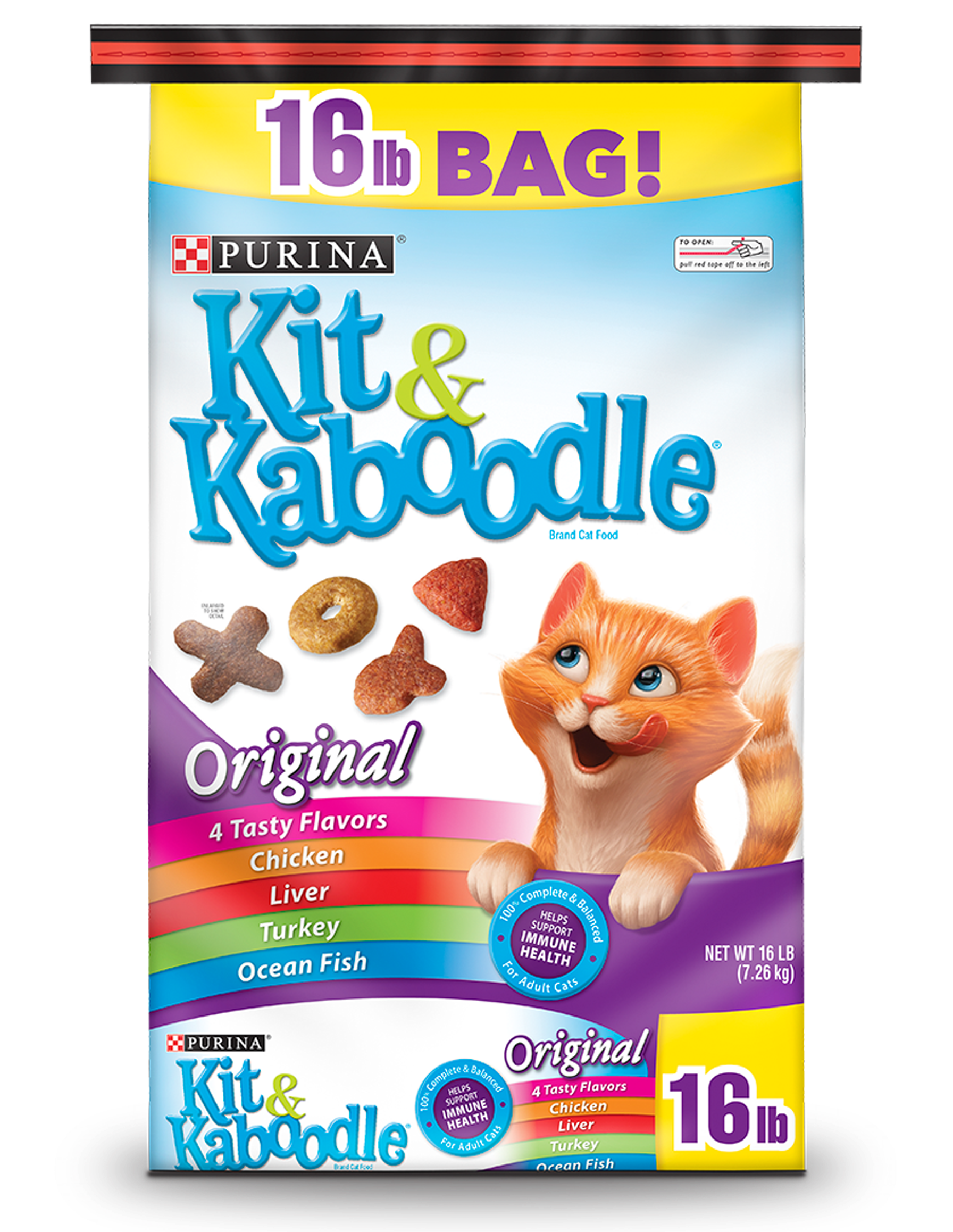 Purina Kit & Kaboodle Original Adult Dry Cat Food (2400x2400), Png Download