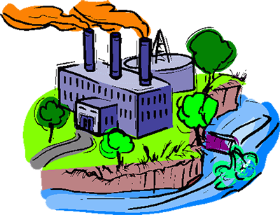 Earth-pollution - Factories Clipart (400x307), Png Download