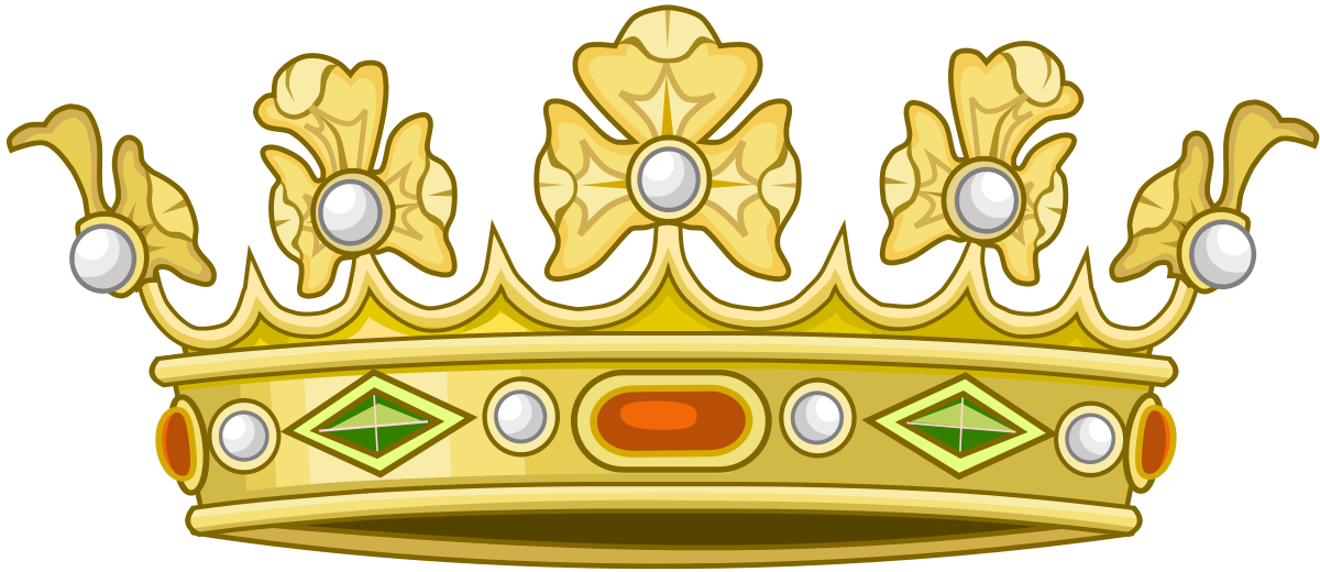 Heraldic Crown Svg (1200x520), Png Download
