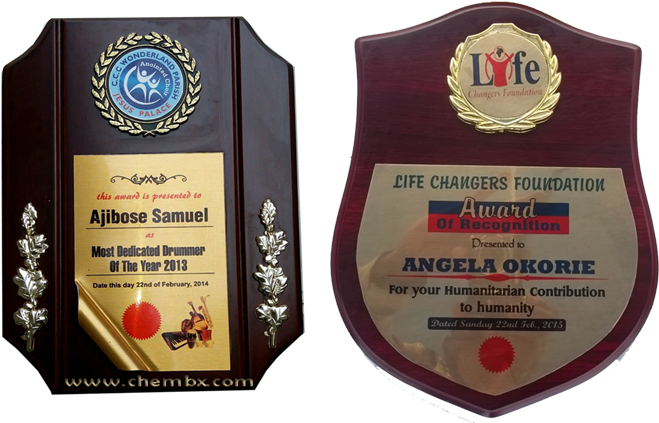 Wooden Plagues Expert In Designing Award Plaques In - Award Plaques In Nigeria (709x448), Png Download