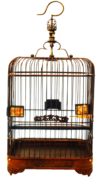 Square Birdcage With Rounded Corners Item Number - Gold (900x600), Png Download