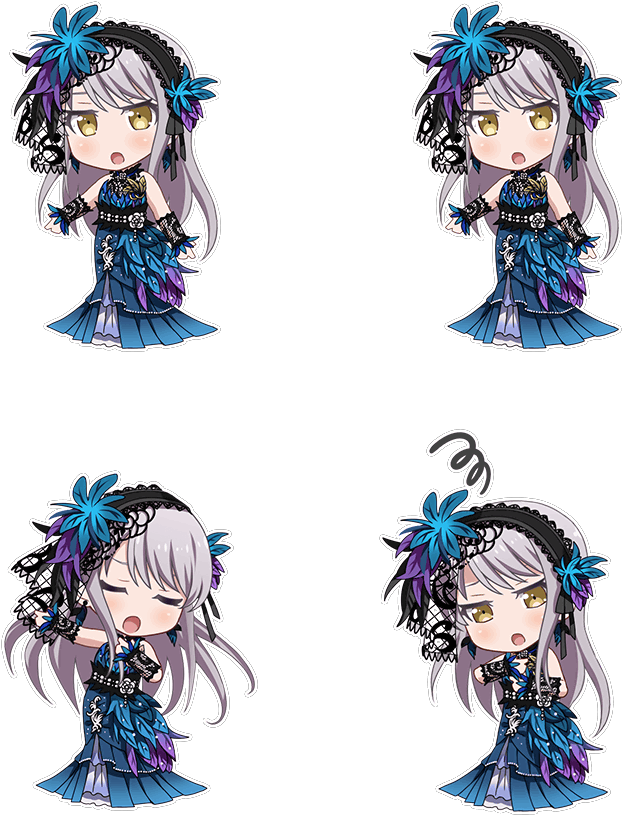 Birdcage Diva Chibi - Bang Dream! (780x900), Png Download