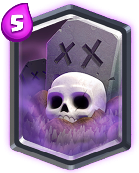 Graveyard Decks - Clash Royale Cards Graveyard (480x570), Png Download