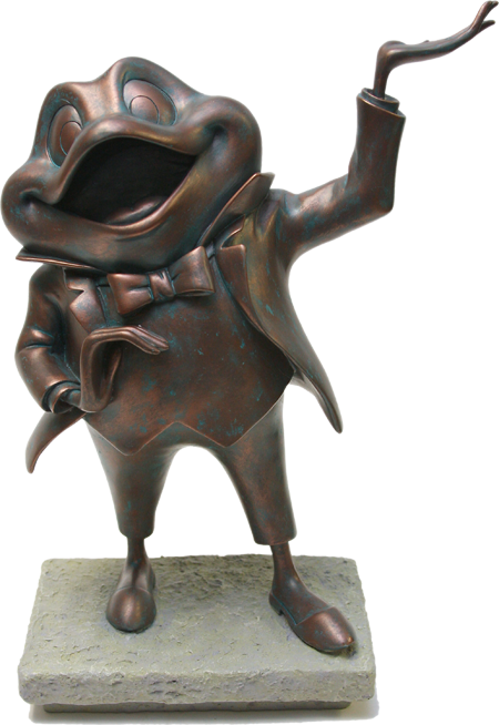 Toad Statue From The Haunted Mansion Graveyard - Room For One More Mr Toad (450x654), Png Download