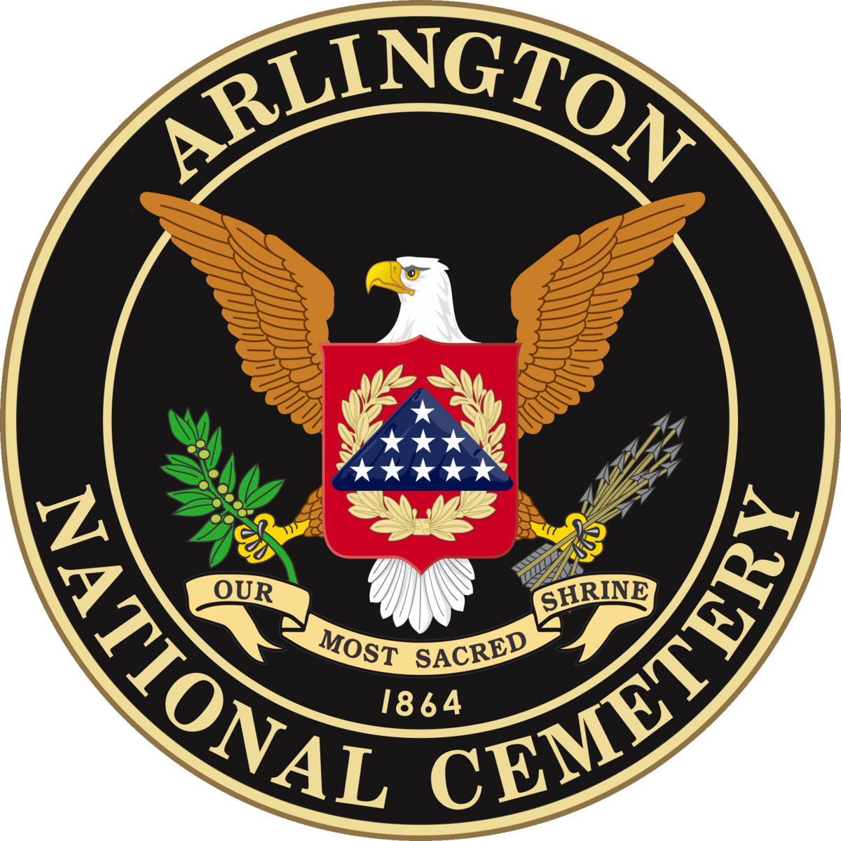 Arlington National Cemetery Seal (1200x1200), Png Download