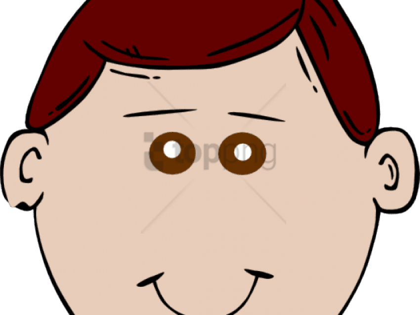 Red Eyes Clipart Boy - Cartoon Man Face (640x480), Png Download
