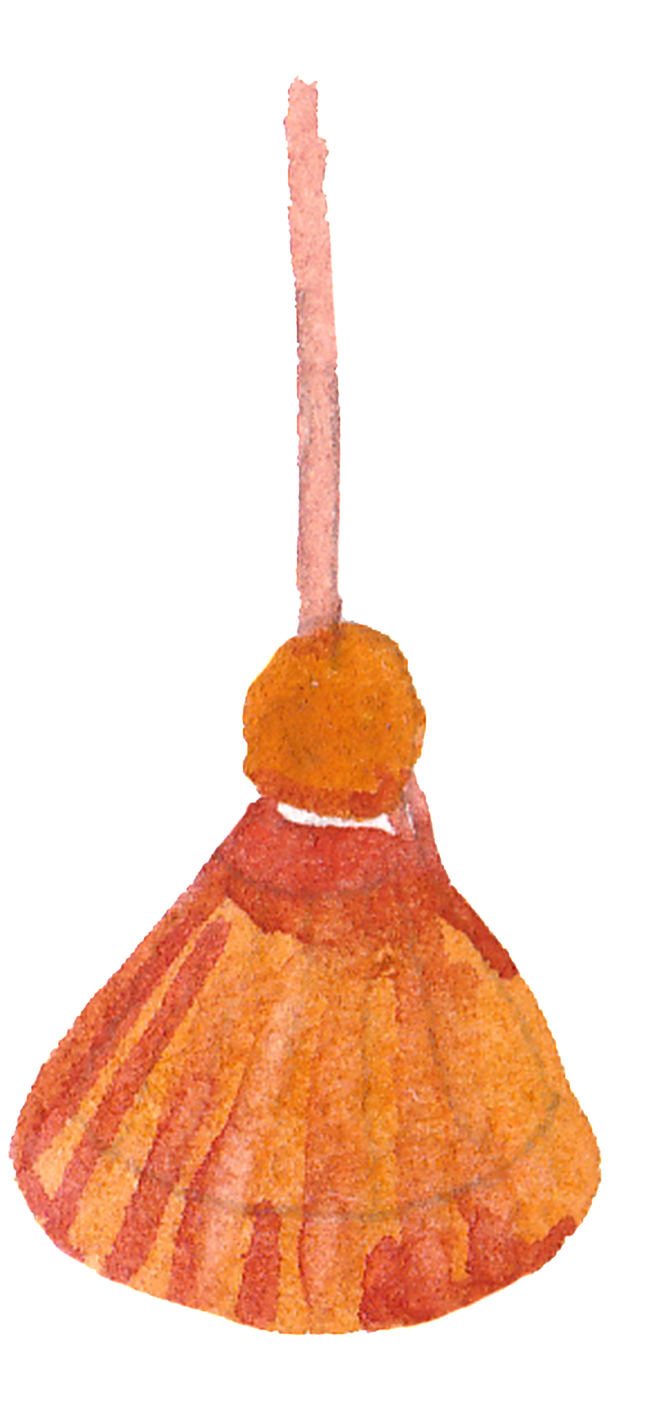 This Graphics Is Cartoon Broom Transparent Decorative - Watercolor Painting (1024x2237), Png Download