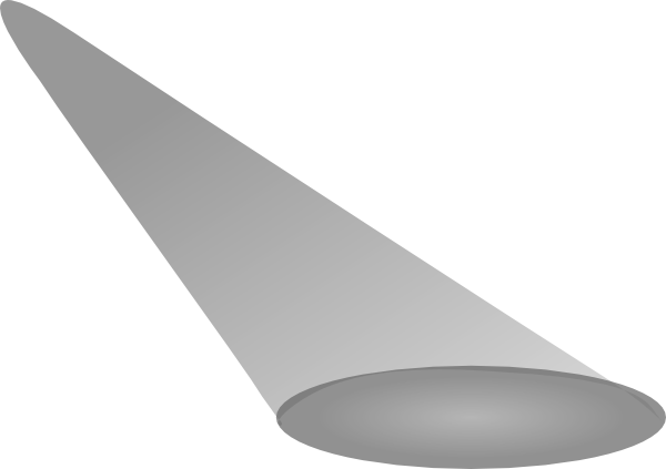 Spotlight Simple Greyscale Clip Art At Clker - Spot Light Icon Png (600x423), Png Download