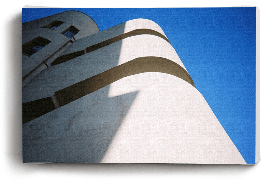 Canvas Print Curved Building - Canvas Print (1000x1000), Png Download