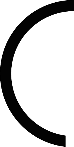 Wall 002 Copy - Black Half Circle Png (253x505), Png Download