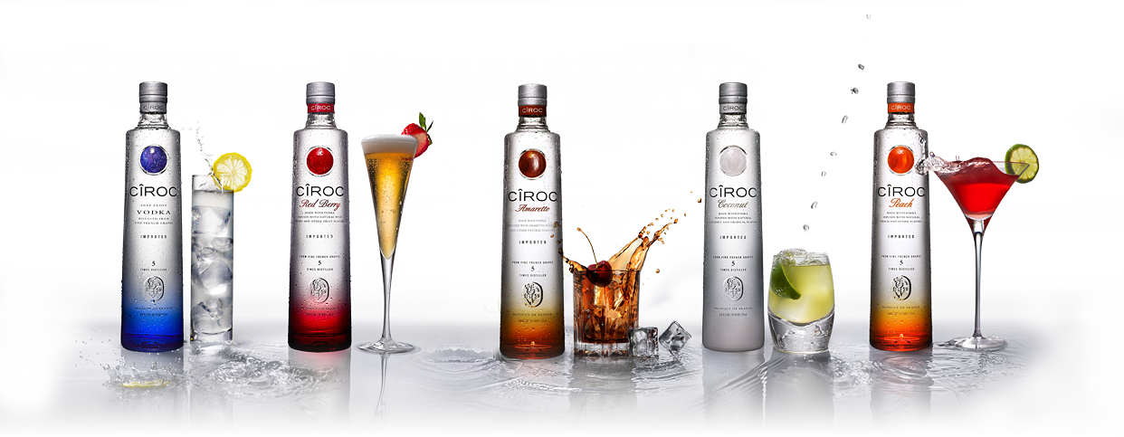 Url-1 - Ciroc Coconut Flavoured Vodka (1242x483), Png Download
