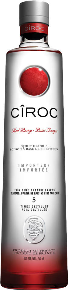 Ciroc Red Berry Vodka - Ciroc Red Berry Flavoured Vodka (232x954), Png Download