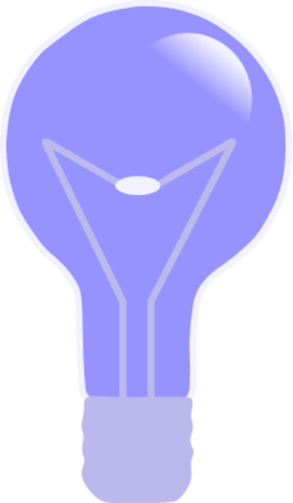 Lamp Or A Light Bulb - Clip Art (600x1030), Png Download