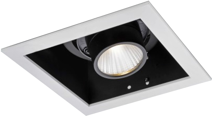 Large-angle Grille Spotlight - Angle (700x700), Png Download