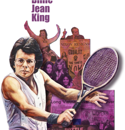 Quick View - Billie Jean King Drawings Transparent (500x500), Png Download