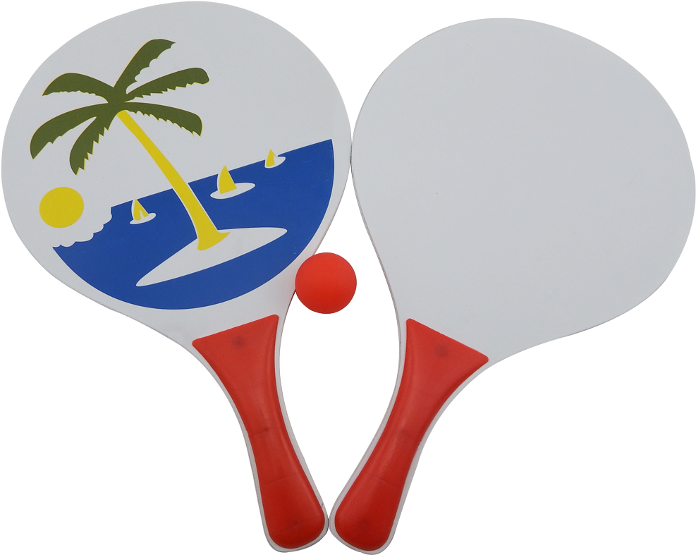 China New Tennis Rackets, China New Tennis Rackets - Beachball Set 3 Dlg (1000x1000), Png Download