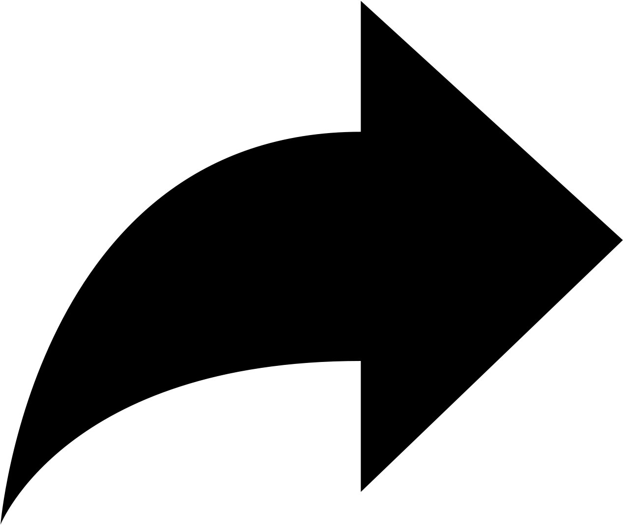 Forward Arrow Icon - Share Arrow Png (1600x1600), Png Download