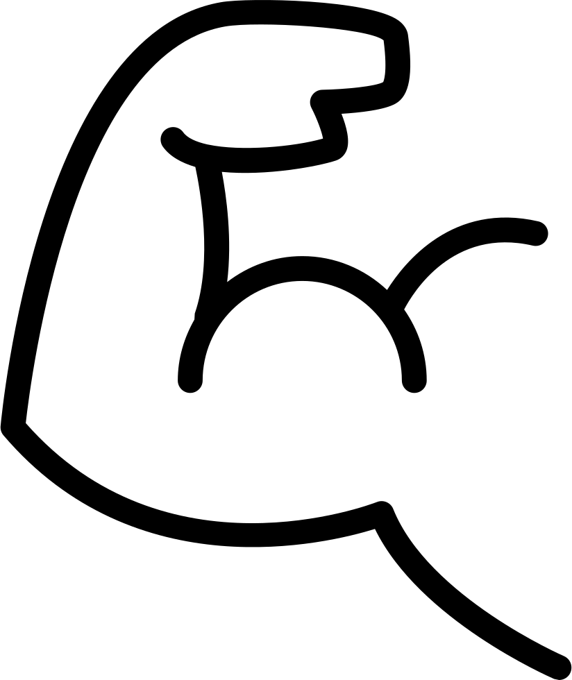 Male Arm Muscles Svg - Muscles Png (824x980), Png Download