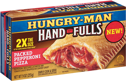 Get Your Man Card Back - Hungry Man Hand Fulls (429x362), Png Download